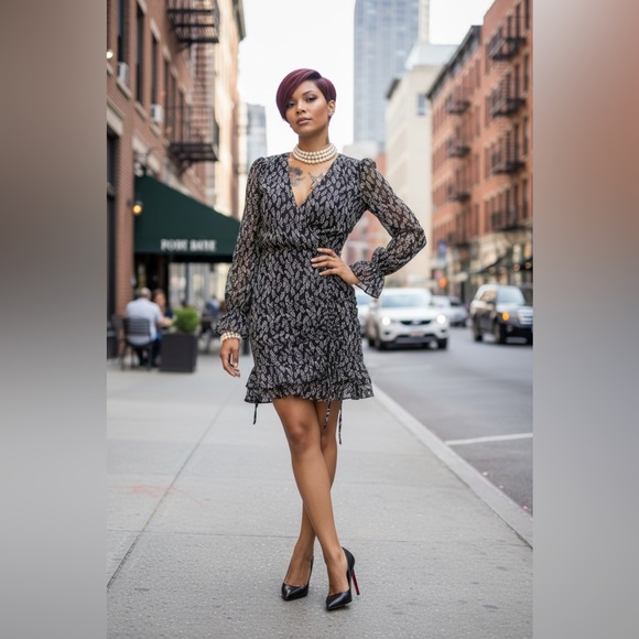 STYLE RACK LADYS DRESS W/ LINNER AND ADJUSTABLE PULL STRINGS VERY STYLIS… - Picture 3 of 15